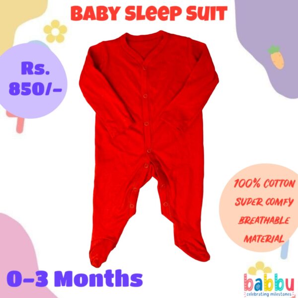Sleep suits 0-3 Months - Red