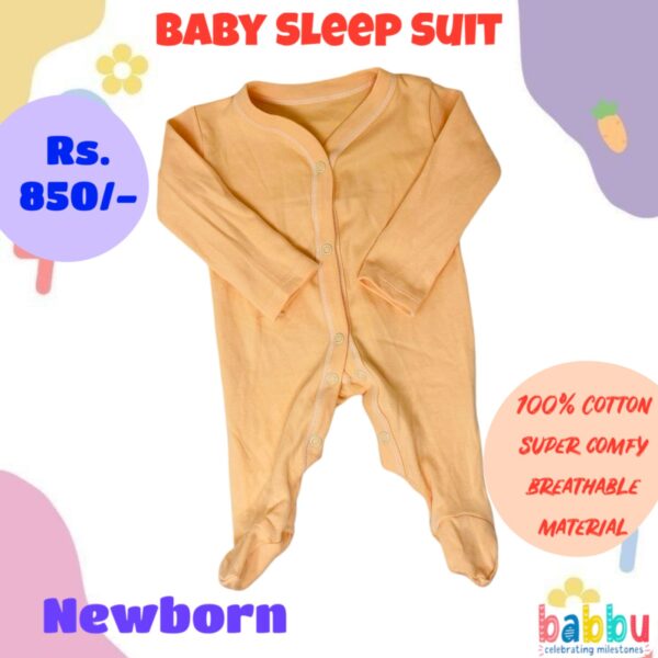 Sleep suits Newborn - Light Orange