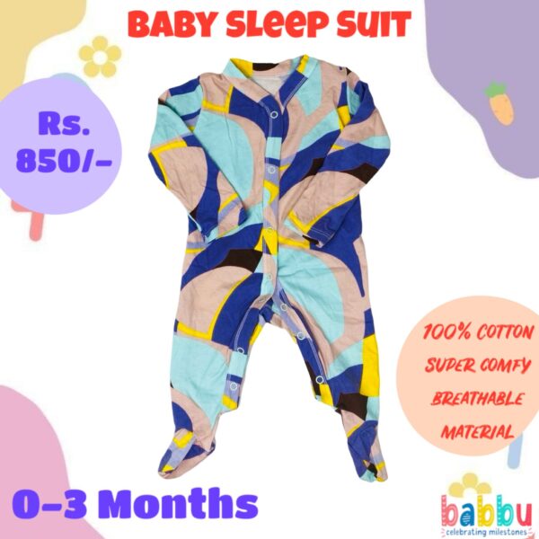 Sleep suits 0-3 Months - Multi Colors