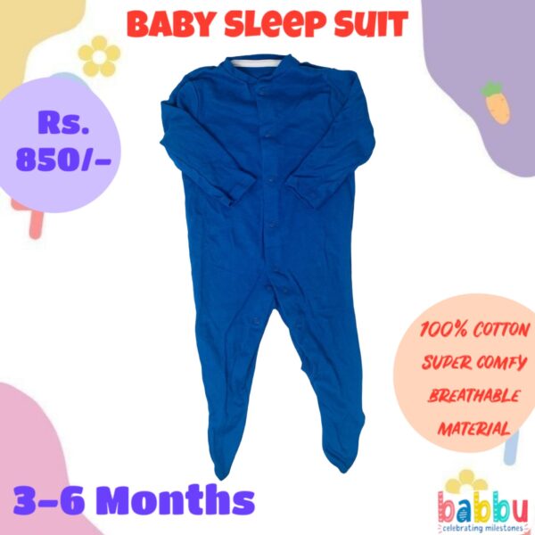 Sleep suits 3-6 Months - Greenish Blue