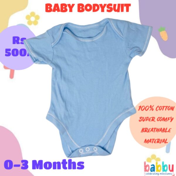 Bodysuits 0-3 Months - Light Blue