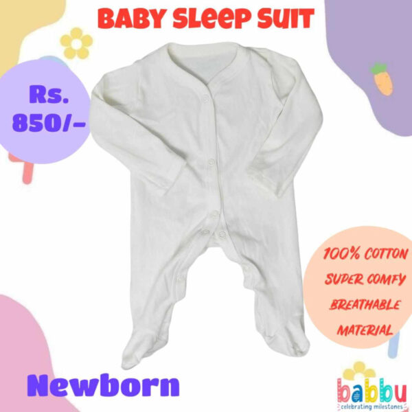 Sleep suits Newborn - plain white