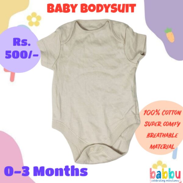 Bodysuits 0-3 Months - Light Brown