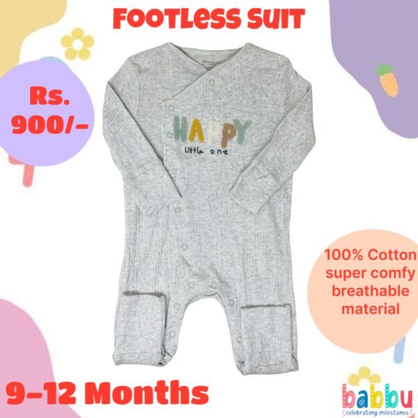 Footless Suit 9-12 Months - Happy Little One