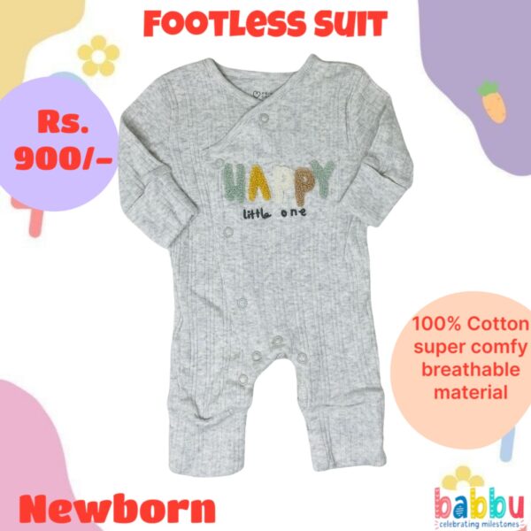 Footless Suit Newborn - Happy Little One