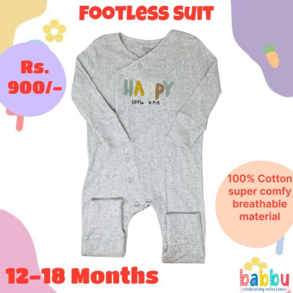 Footless Suit 12-18 Months - Happy Little One