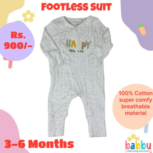 Footless Suit 3-6 Months - Happy Little One